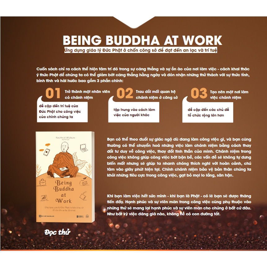 Sách - Being Buddha at Work - Ứng Dụng Giáo Lý Đức Phật Ở Chốn Công Sở Để Đạt Đến An Lạc Và Trí Tuệ