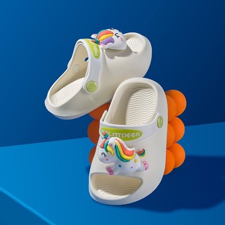 Dép sục cross MELITTDEER chính hãng chất liệu nhựa EVA nhiều màu sticker 3D đáng yêu cho bé ( A04 )