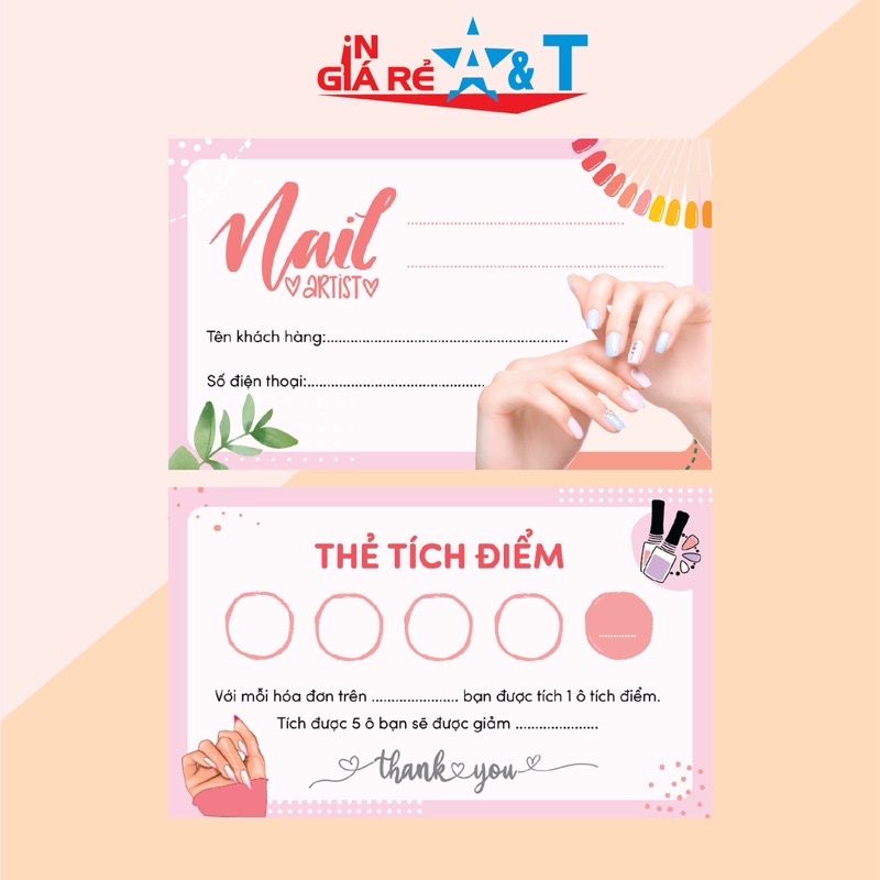 COMBO THẺ TÍCH ĐIỂM NGHÀNH NAIL
