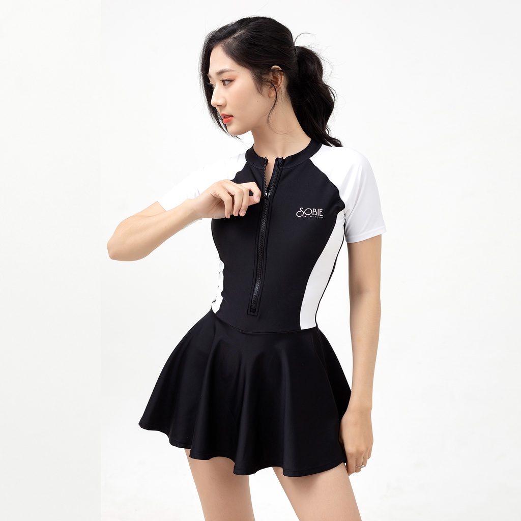 Ảnh Đồ bơi nữ liền thân chân váy Nero Cloudy Sobie 2