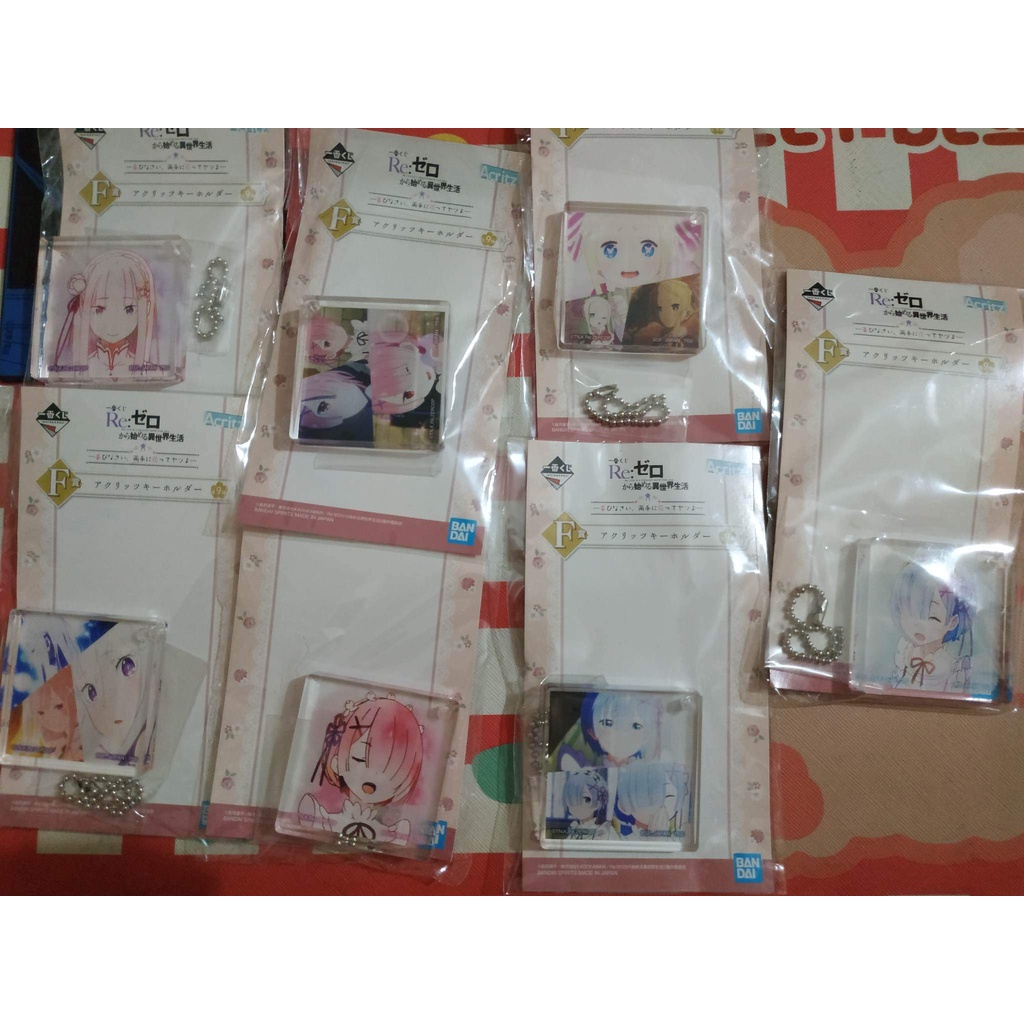 [CHÍNH HÃNG] Tổng hợp móc khóa acrylic nhân vật Anime Re:Zero (Rem, Ram ...