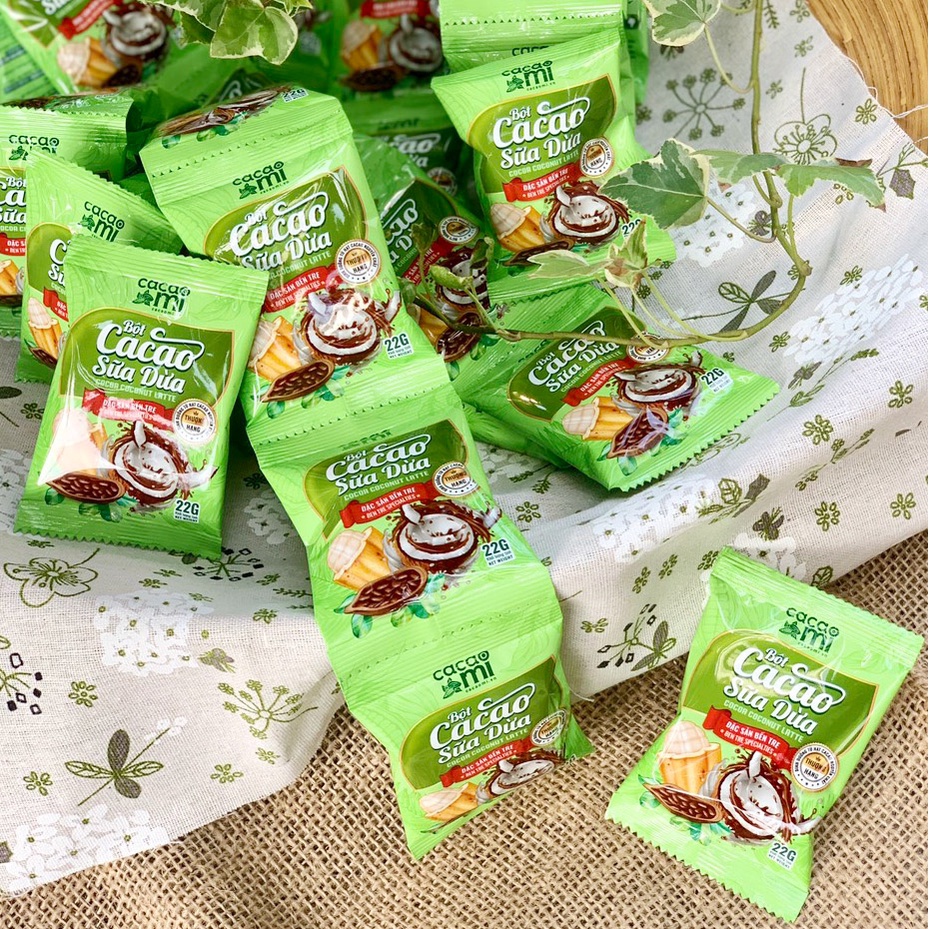 Ảnh Bột cacao sữa dừa CacaoMi pha trà sữa socola đậm đà ca cao thơm ngon vị dừa Bến Tre gói tiện dụng 4