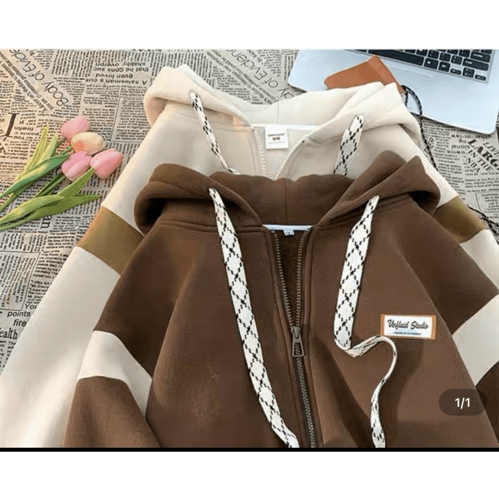 (HCM) ÁO KHOÁC NỈ DÂY KÉO THỜI TRANG - SIÊU XỊN CHO CÁC BẠN TRẺ , THỜI TRANG TINH TẾ HOT 2022 HIYU STORE