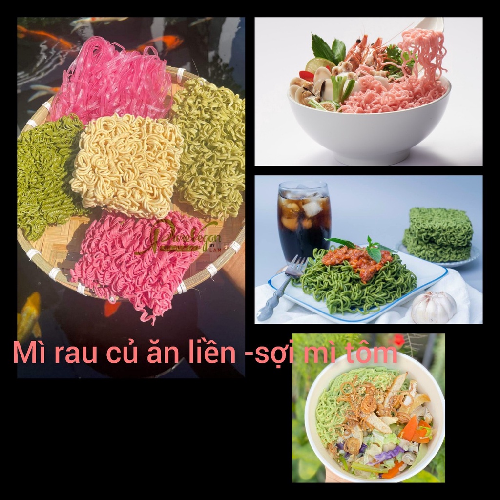 Mì rau má sấy lạnh/thanh long/cải bó xôi ăn liền Eatclean Food/ Mì thảo ...