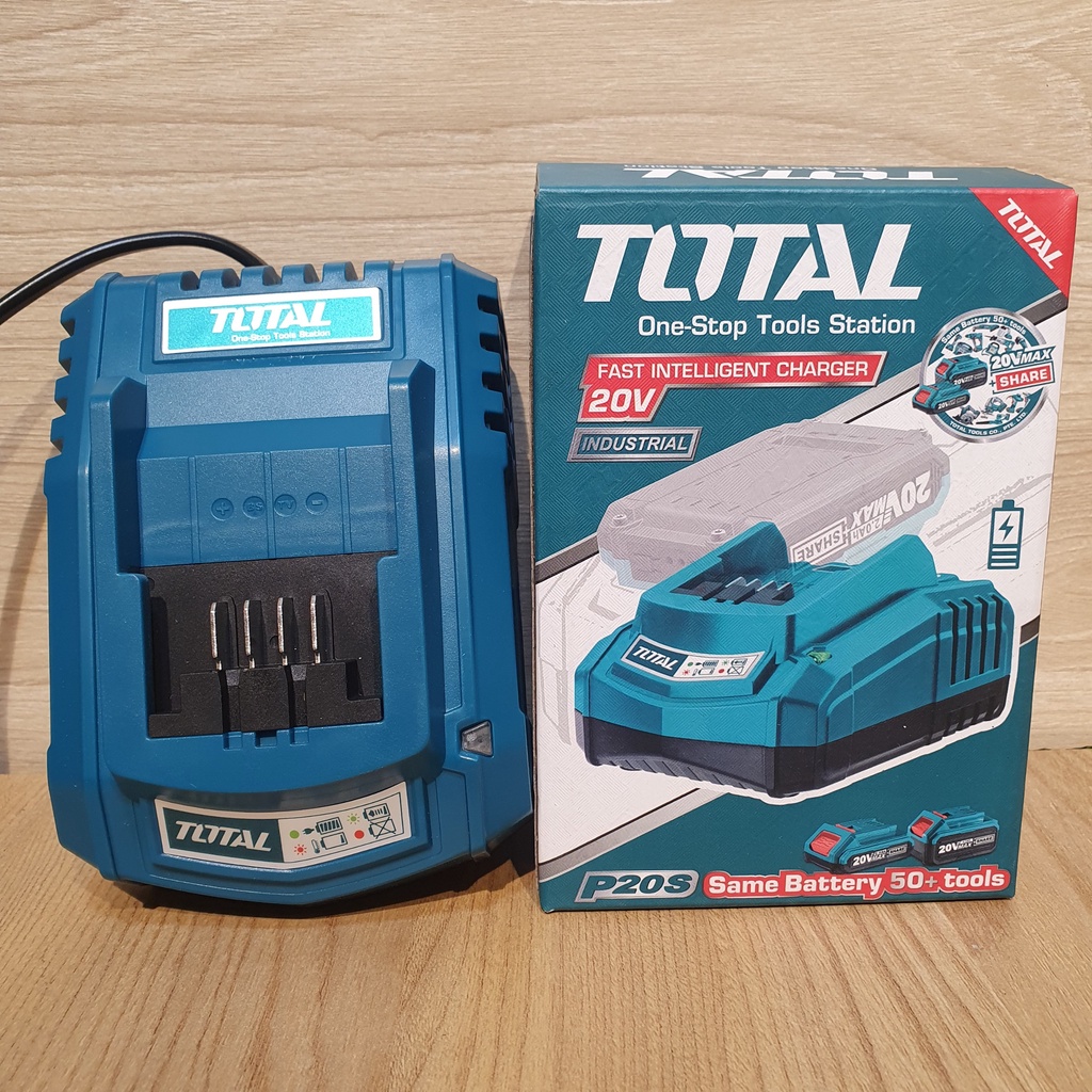 Đế sạc pin TOTAL Cục sạc pin dùng cho các dòng pin 20V của TOTAL ...