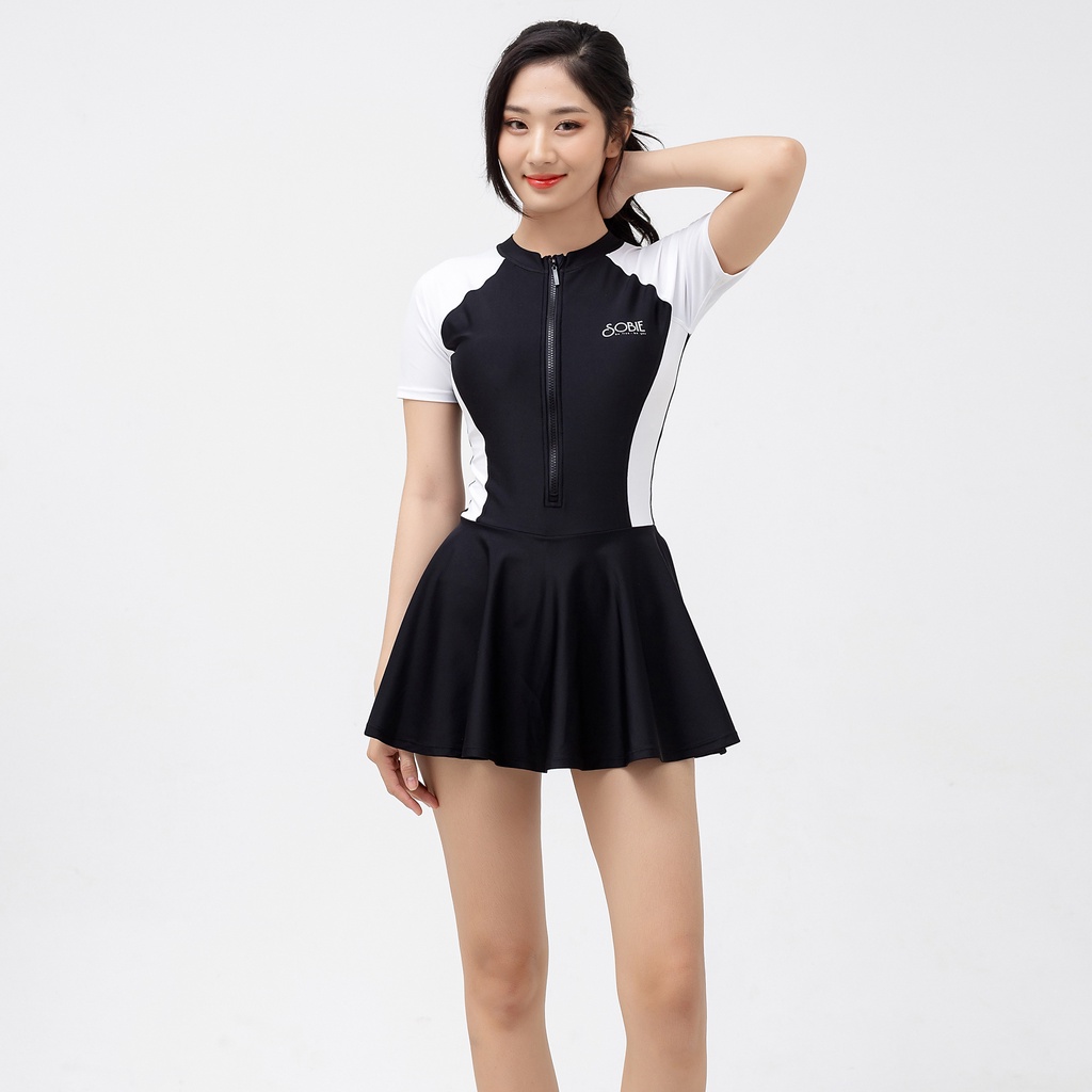 Ảnh Đồ bơi nữ liền thân chân váy Nero Cloudy Sobie 1