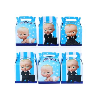 ( 4 mẫu ) Hộp quà sinh nhật mẫu bé gái SET 6 cái
