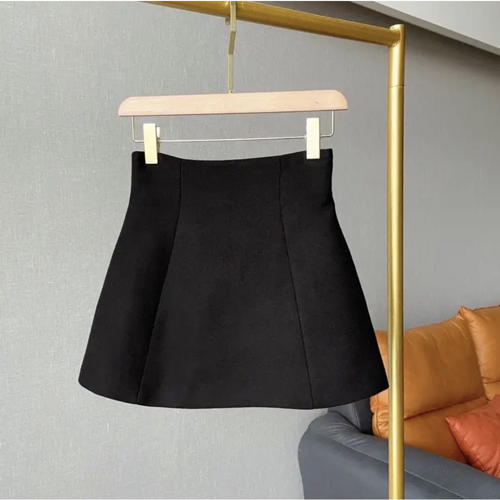 Chân Váy Nữ Kaki Chữ A Co Giãn Lưng Cao Xòe Phồng Trẻ Trung Phong Cách Hàn Quốc Thời Trang