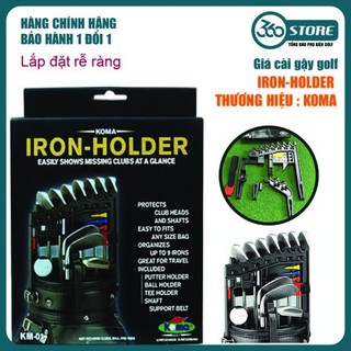 Giá Cài Gậy Golf [Chính Hãng Koma] Iron-Holder, Rễ ràng lắp đặt, Đầy đủ phụ kiện