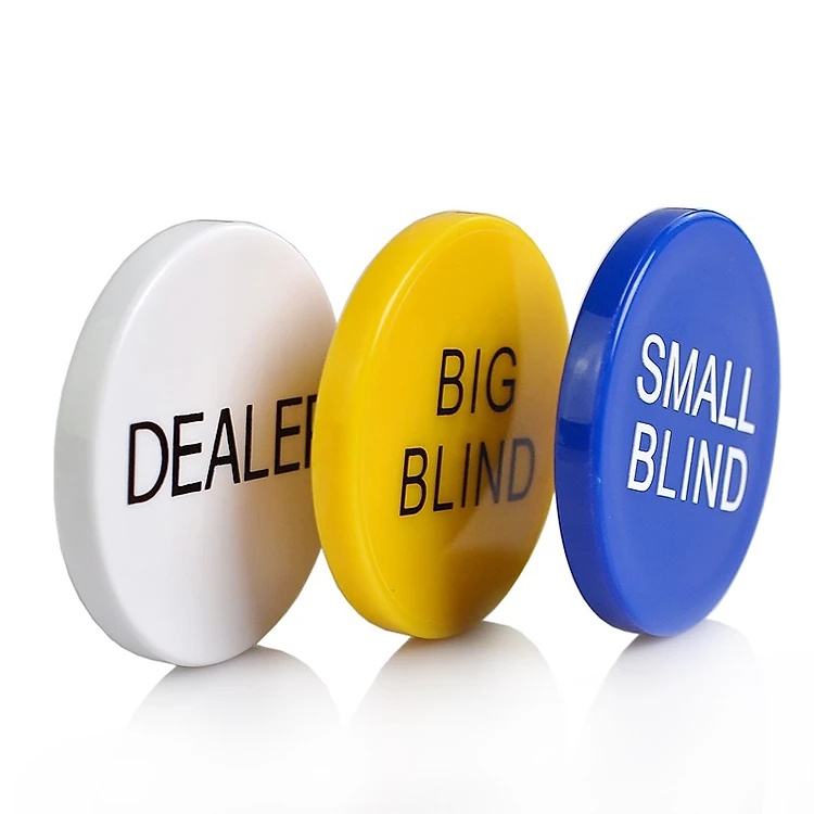Nút phỉnh/ chip Dealer, Big Blind, Small Blind, All In chất liệu nhựa