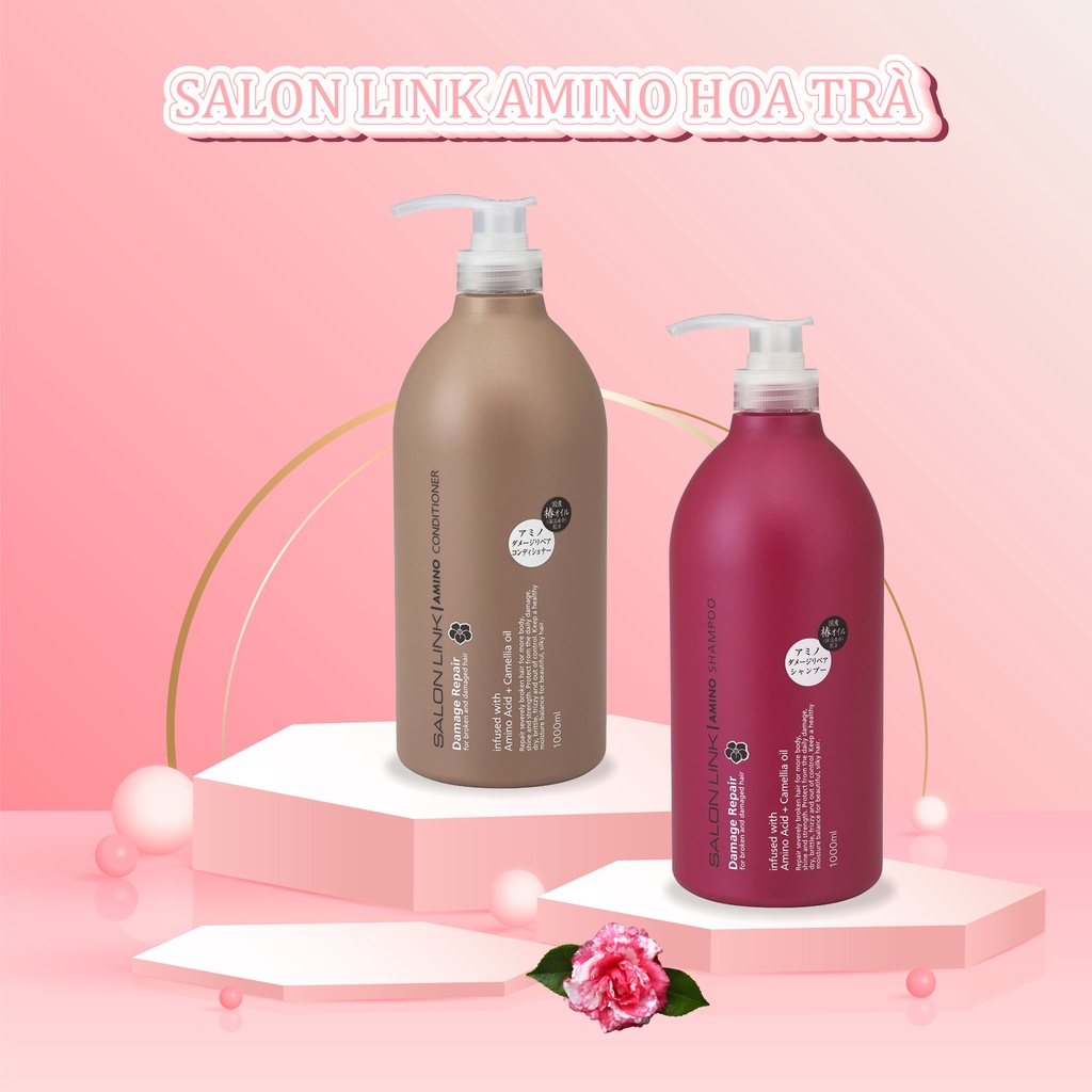 Dầu Xả Phục Hồi Tóc Yếu Và Hư Tổn Salon Link Amino Conditioner 1000mL