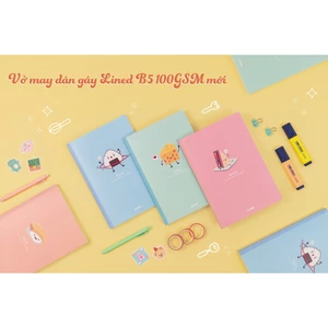 Vở may gáy B5 l Vở caro lò xo kép B5 l 100 GSM l hàng Klong l Kho.A store