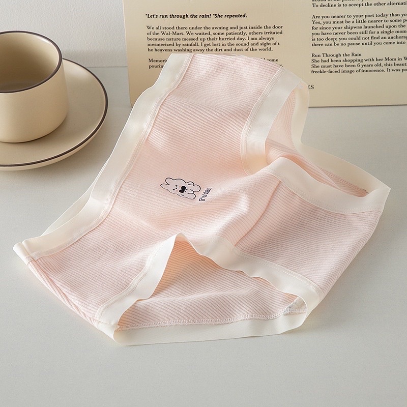 COMBO 10 QUẦN LÓT COTTON TĂM VIỀN SU HÌNH THỎ 0119