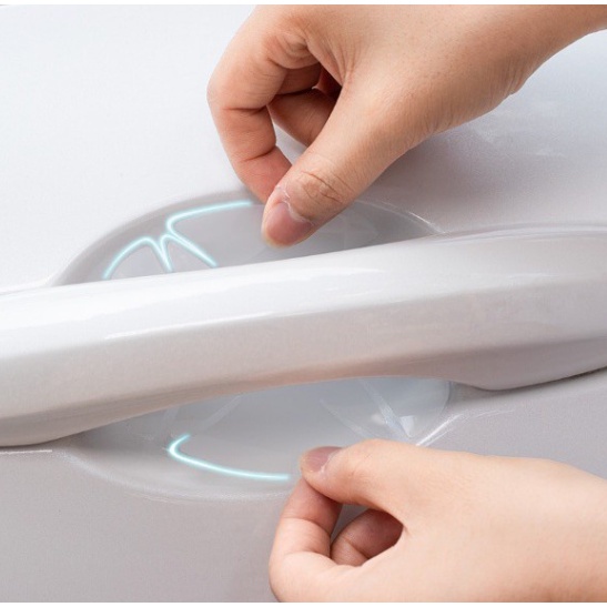 Miếng Dán PPF hõm cửa ô tô, Dán tay nắm cửa, Chống xước hõm cửa, Độ bóng cao, Che phủ vết xước cũ- bộ 4 miếng dán hõm
