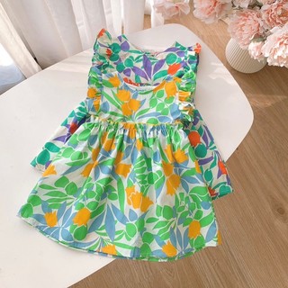 Váy xinh nhún bèo cho bé gái 1-7 tuổi Bunny Kids