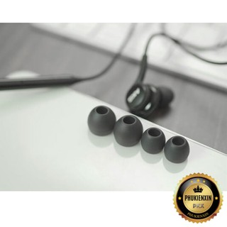 2 Cặp Núm tai nghe (eartip tai nghe) cao cấp gồm 2 núm to + 2 núm vừa