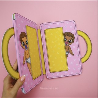 Bộ nhà 3 em bé - Búp bê giấy