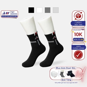 Combo 5 đôi Tất Nam cổ trung Asian T&T SOCKS - NAM 405