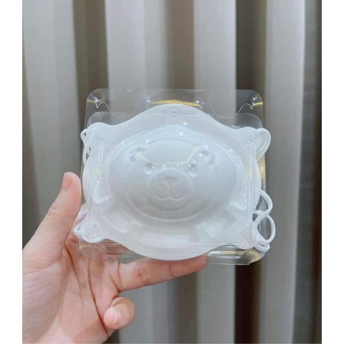 Khẩu Trang Gấu bé Sơ Sinh 5 Tháng -4 tuổi [ SET 9 Cái] khẩu trang trẻ em chính hãng UNI MASK