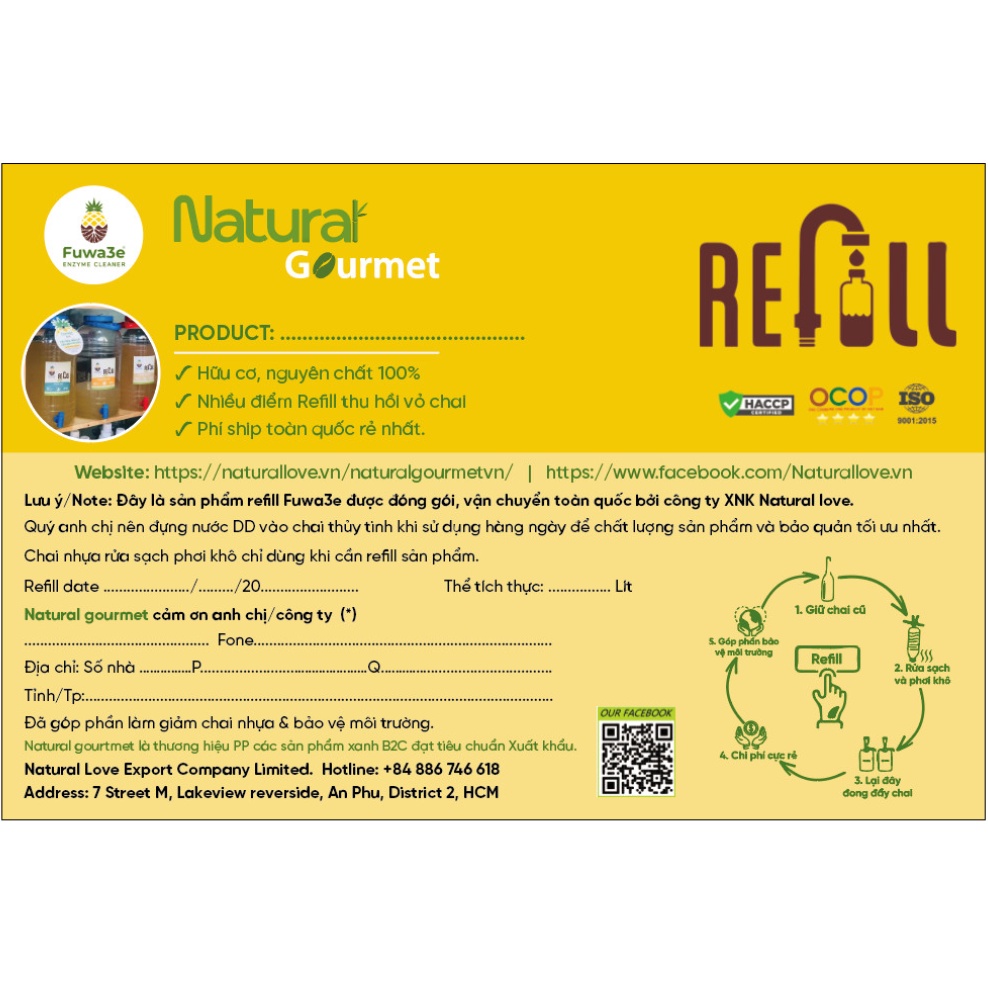 Nước giặt đuổi muỗi hữu cơ an toàn cho bé yêu Fuwa3e 2L - 4L - 10L Nguyên chai, refill