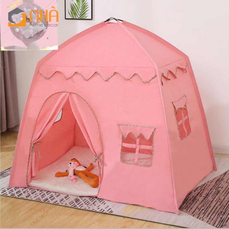 Lều Canvas Mẫu Vuông Cho Bé Xây Lâu Đài Tại Nhà