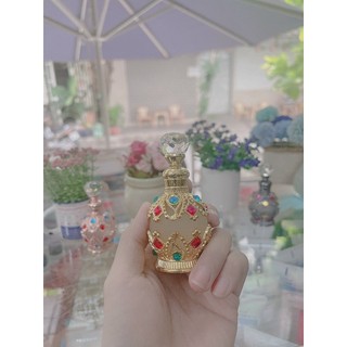 LỌ CHAI CHIẾT NƯỚC HOA - TINH DÀU DUBAI - TRÒN 15ML - 18ML - MẪU TRÒN VÀNG