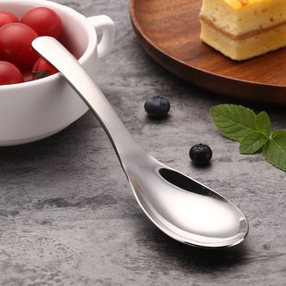 COMBO 5 THÌA (MUỖNG) INOX 304-Cán NGẮN  SIZE LỚN ĂN CƠM-SUP-CHÁO -CHÂT LƯƠNG CAO CẤP