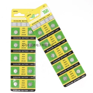 Vỉ 10 Pin cúc áo TMI Alkaline AG3 – SR41 – LR41 – LR736 - LR41, pin nút áo, pin đồng hồ siêu bền 3 năm