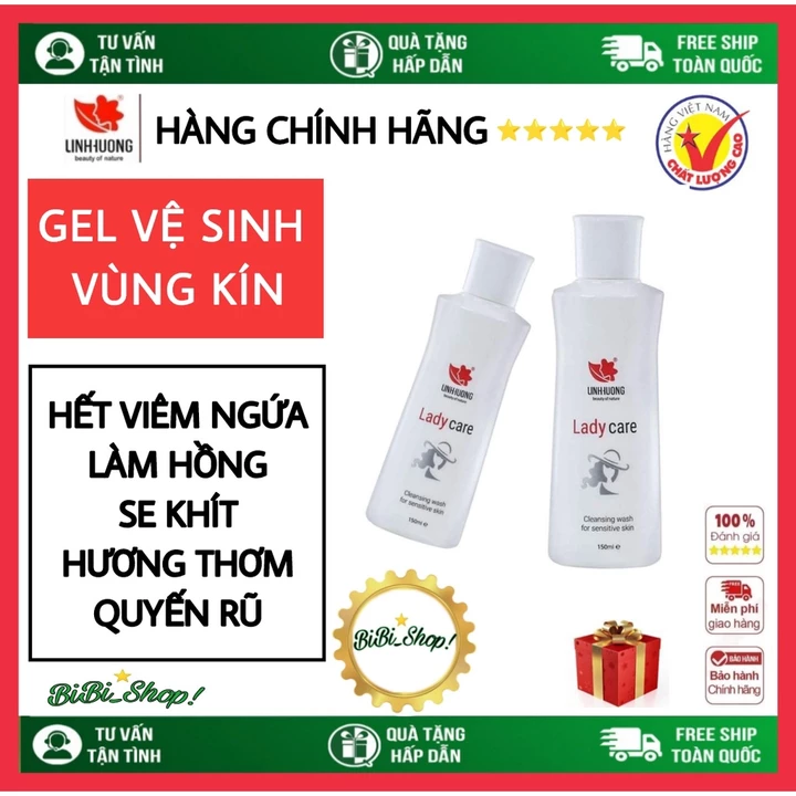 Gel vệ sinh phụ nữ Ladycare Linh Hương, Dung dịch vệ sinh Phụ nữ Linh Hương chính hãng