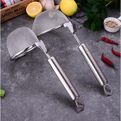 Vợt vớt mì, vớt rau, trụng hủ tiếu, vá để nồi lẩu inox 304 | Shopee ...