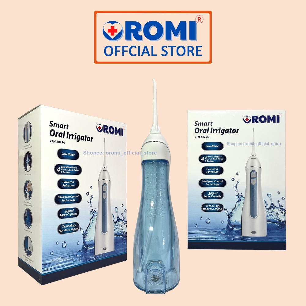 Máy tăm nước cầm tay OROMI VTM-5025A chống thấm nước IPX7 - Vệ sinh răng miệng công nghệ mới