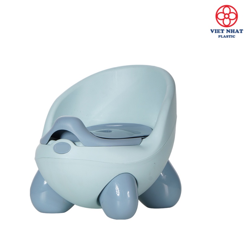 Bô Vệ Sinh Cho Bé Bô Gấu Hokori 5458 Có Nắp, Tựa Lưng An Toàn Cho Bé Từ 6 Tháng Đến 4 Tuổi Việt Nhật