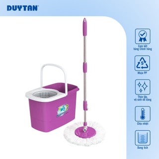 Bộ lau nhà Matsu 10 Lít DUY TÂN nhựa PP, bộ lau nhà 360 độ, bông lau microfiber mịn, thấm hút