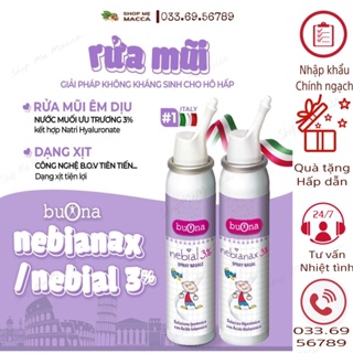 Nebial / Nebianax 3% Spray Nasale - bình xịt rửa mũi cho trẻ