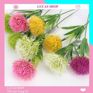Hoa giả - Hoa bồ công anh cao 26cm decor nhà cửa, trang trí quán hoa có nhiều màu sắc rất đẹp
