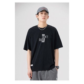 Áo thun tay lỡ unisex nam nữ form rộng basic - Áo phông A&B nam nữ form rộng cho cặp đôi vải dày dặn, thoáng mát