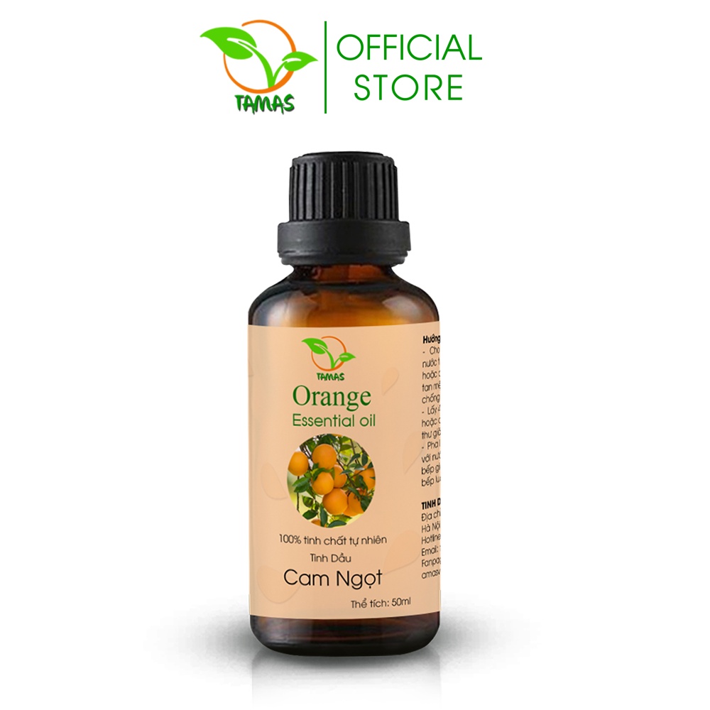Ảnh Tinh dầu cam ngọt TAMAS 50ml/100ml, tinh dầu thơm phòng, xông phòng, treo xe, khử mùi, thanh lọc không khí, giảm stress. 1