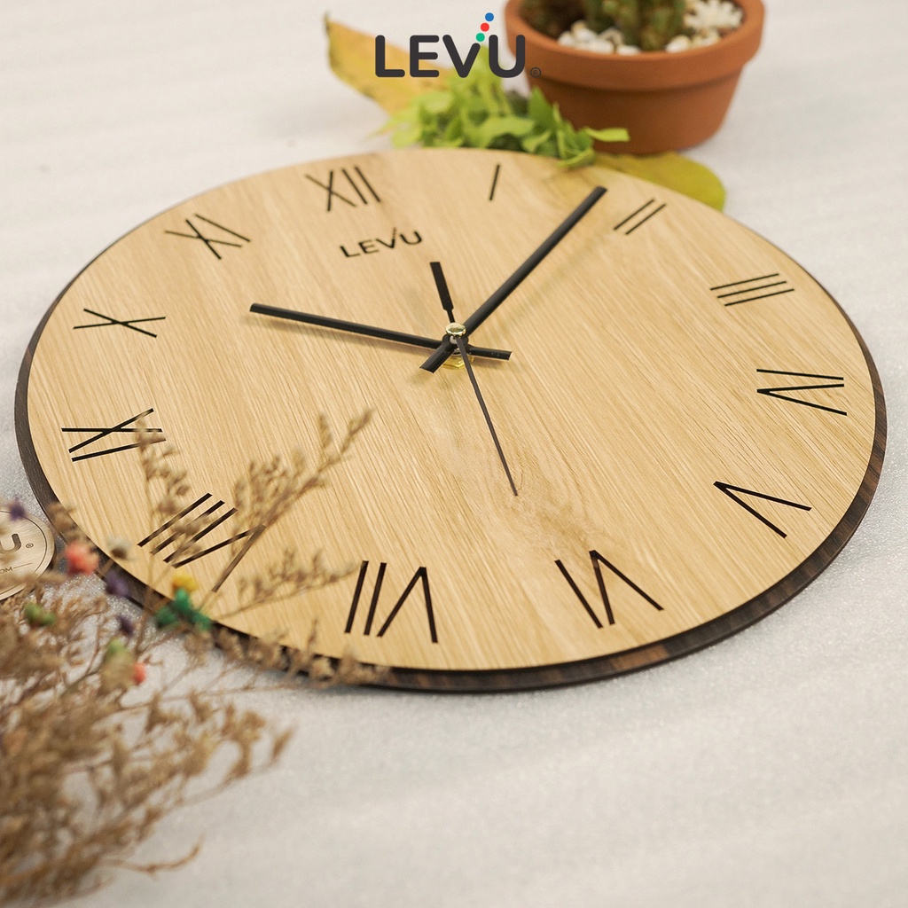Đồng Hồ Treo Tường Gỗ Classic Decor SB043 trang trí phòng