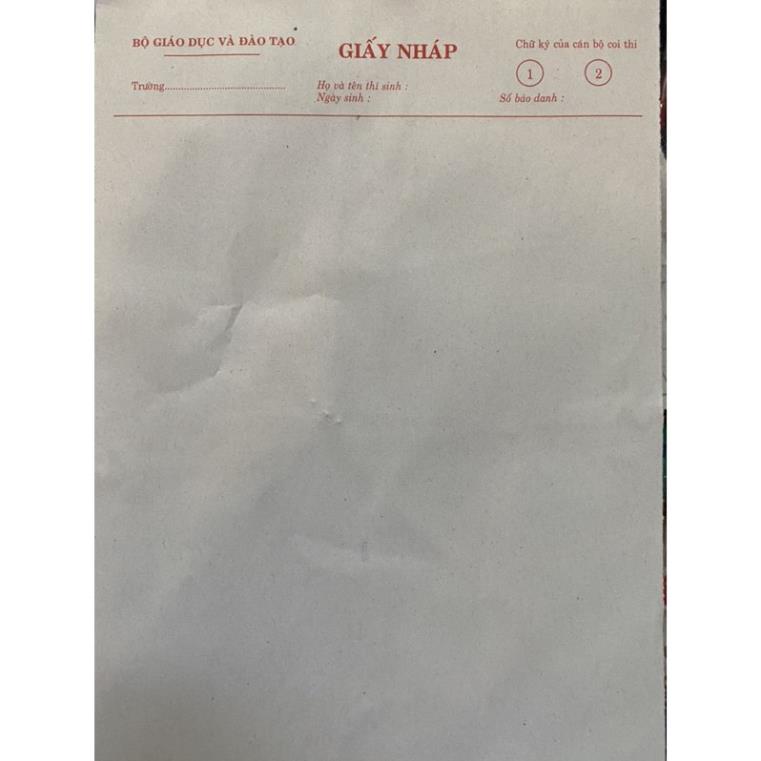 Giấy nháp A4 của Bộ Giáo Dục Và Đào Tạo: 1 xấp 50 tờ. | Shopee Việt Nam