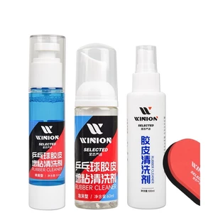 Chai dung dịch tẩy rửa dưỡng mặt vợt và mút lau Winion
