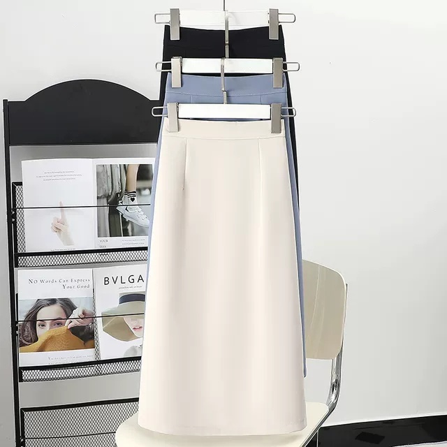 Chân Váy Chứ A Suông Dáng Dài 70cm_Chất Liệu Vitex_Sản Phẩm Được May 1 Lớp_SHOPNGOCTRANG19_CVA70CM
