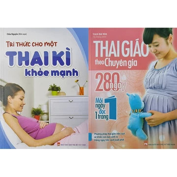 Sách - Combo 2 Cuốn: Thai Giáo Theo Chuyên Gia 280 Ngày + Tri Thức Cho Một Thai Kì Khỏe Mạnh