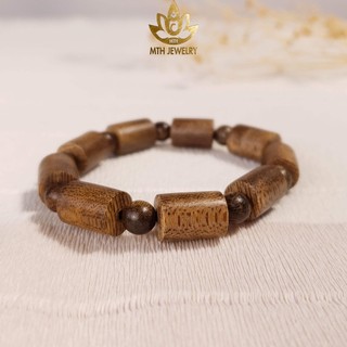 Vòng Tay Trầm Hương Trụ Trúc Trầm Tốc Việt 8/10/12/14mm - Mộc Trầm Hương MTH