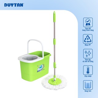 Bộ lau nhà Matsu 10 Lít DUY TÂN nhựa PP, bộ lau nhà 360 độ, bông lau microfiber mịn, thấm hút