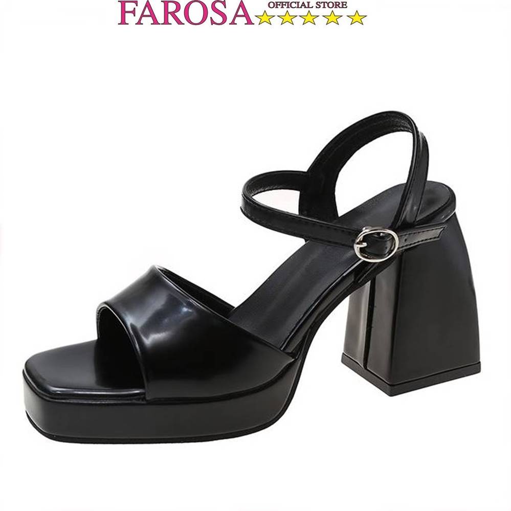 Giày sandal cao gót nữ FAROSA - K59 đế đúp trước gót trụ 10p lên chân cực sang chảnh