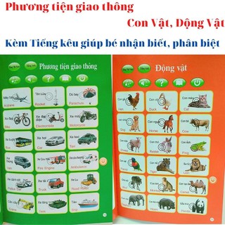[CTKM] Sách Song Ngữ Anh Việt Thông Minh Cho Bé Sách Điện Tử Phiên Bản Mới Nhất Kèm Đàn Piano Tă