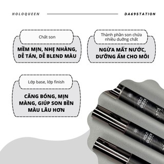 HOLOQUEEN Velvet Cloud Lip Tint - Son đen Halloween
