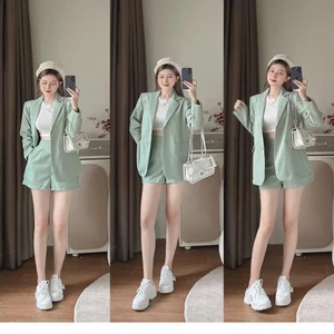SET VEST XANH MINT PHỐI QUẦN SHORT, SET ĐỒ NỮ BASIC, NĂNG ĐỘNG | MEOINDAHOUSE