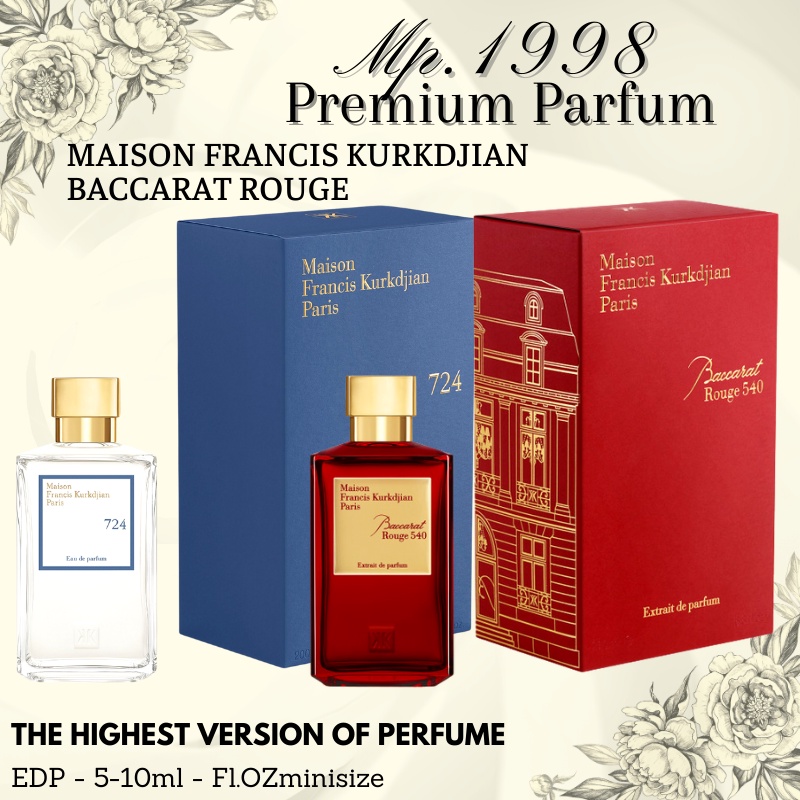 Maison Francis Kurkdjian, Other, Maison Francis Kurkdjian 724 Eau De  Parfum 7ml Brand New Sealed