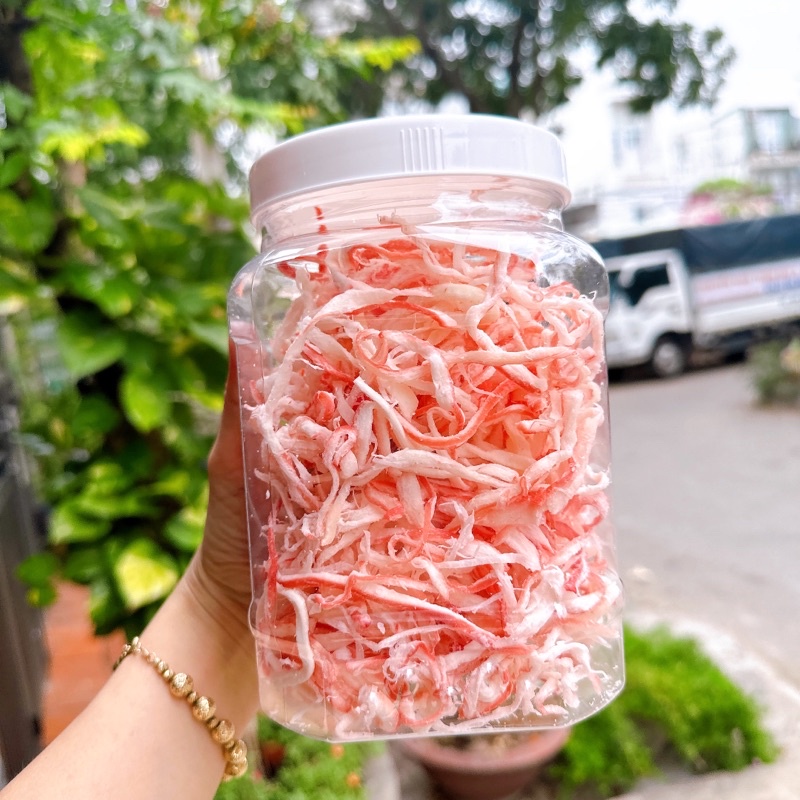 Mực Thái Xé Sợi Hấp Dừa Loại ngon đặc biệt- 1Hộp Vuông 500gr